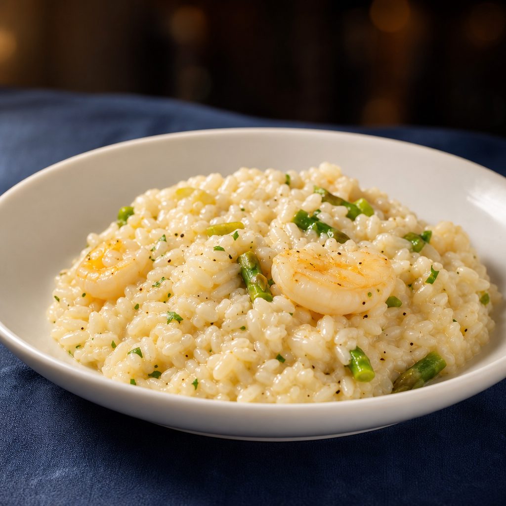 Shrimp & Asparagus Risotto.