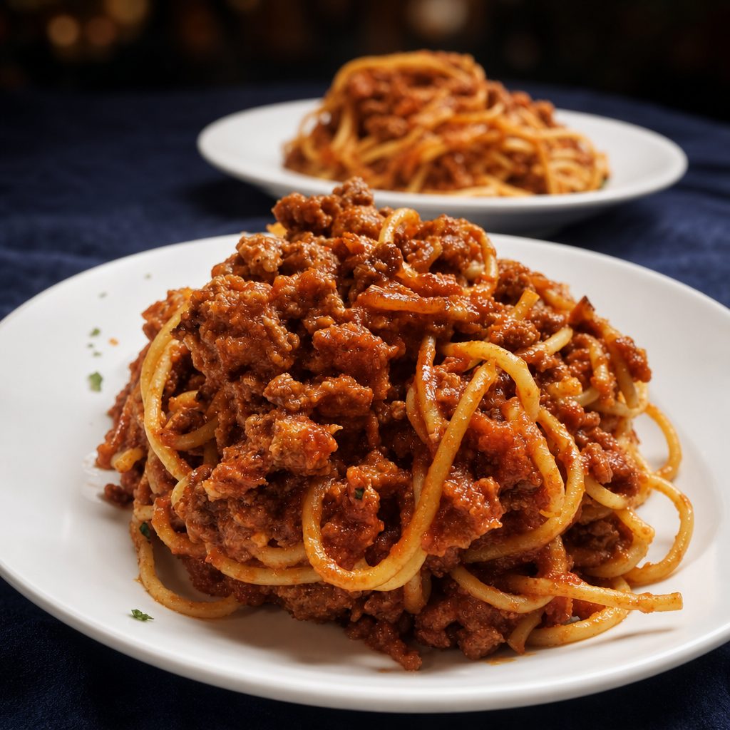 Spaghetti Al Ragu.