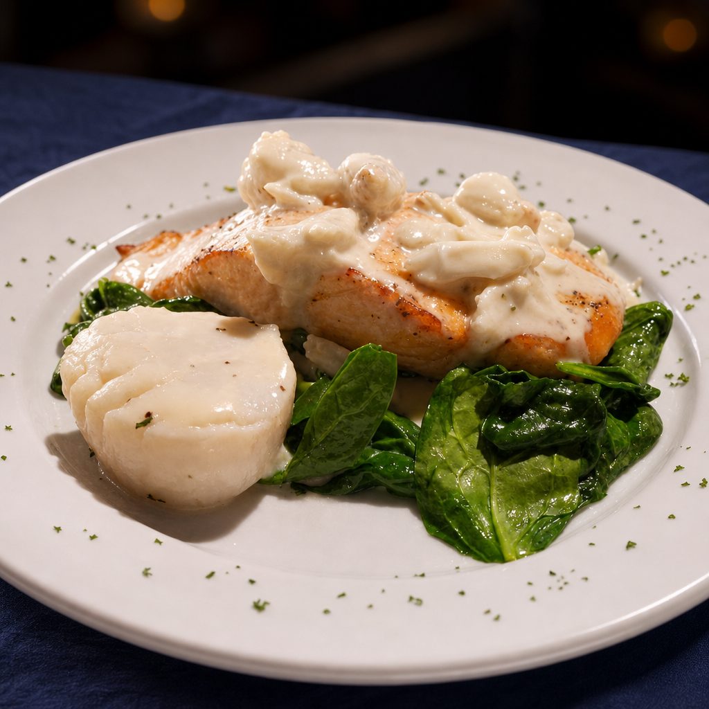Salmone Con Spinaci.