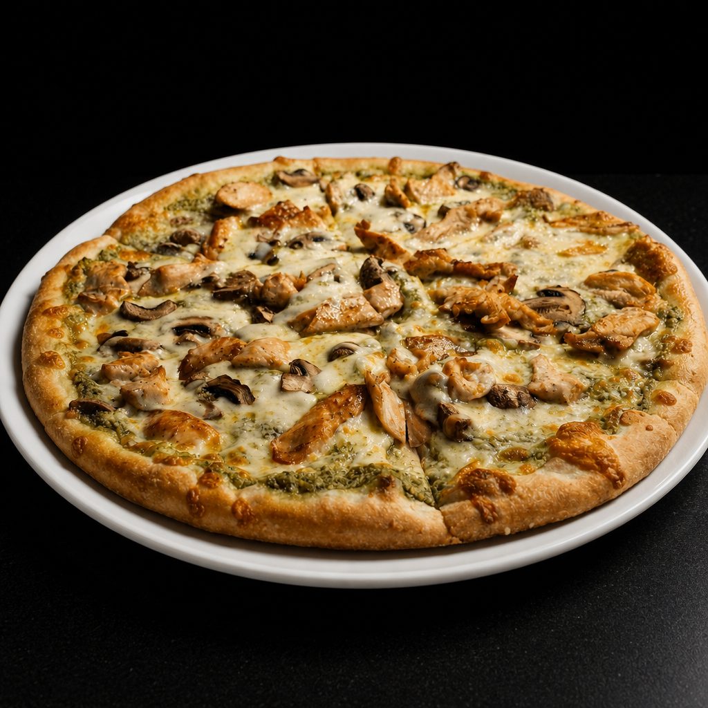 16" Chicken Pesto Pizza.